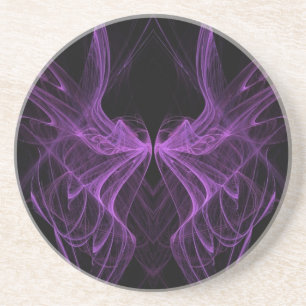 Fractal Wings Series-1---Purple Coaster