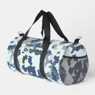Fractal Winter Camouflage Duffle Bag