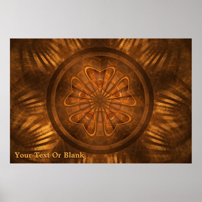 Fractal Wood Carving Poster (Front)