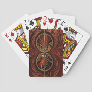Fractal Wood Playing Cards