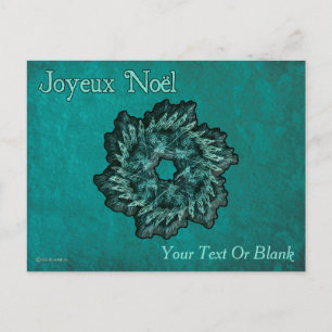 Fractal Wreath - Joyeux Noël Postcard