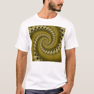 Fractal Yellow Double Spiral Shirt
