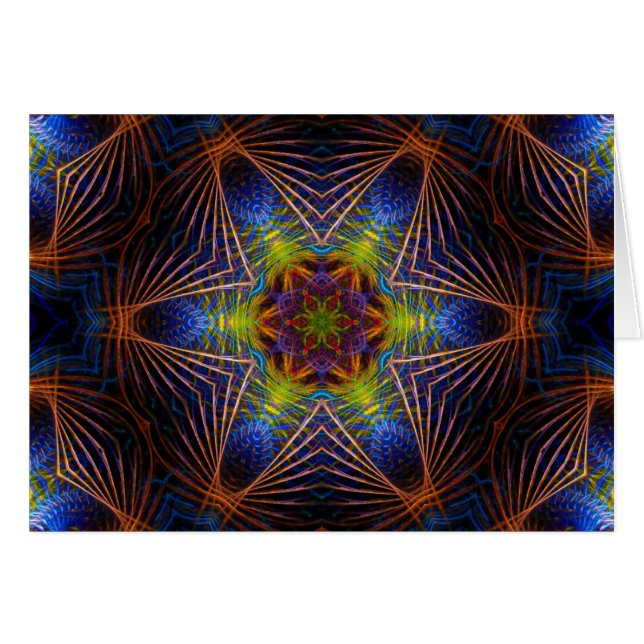 FractalBlue-Star Card (Front Horizontal)