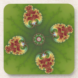 Fractalbug Picnic - Fractal Art Coaster