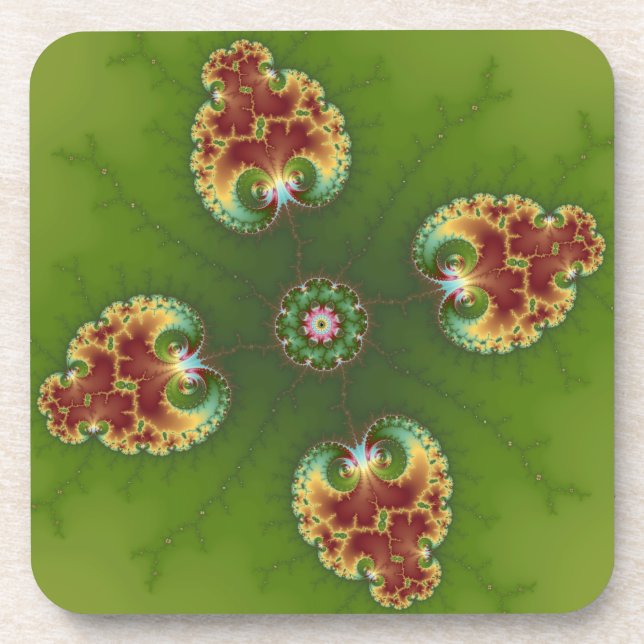 Fractalbug Picnic - Fractal Art Coaster (Front)