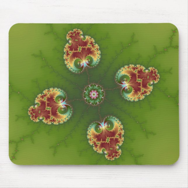 Fractalbug Picnic - Fractal Art Mouse Pad (Front)