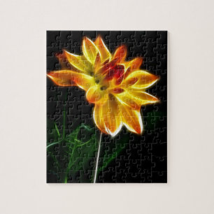 Fractalius Dahlia Jigsaw Puzzle