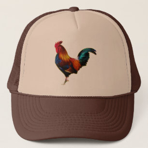 Fractalius Leghorn Rooster Trucker Hat