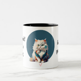 Fractalius Persian cat face Mug