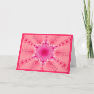 Fractally yours - Kaleidoscope valentine Holiday Card