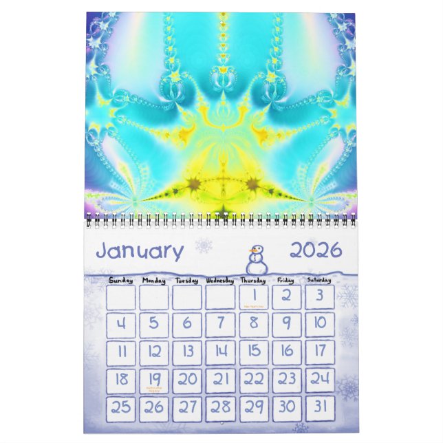 Fractals 2011-2012 calendar (Jan 2026)