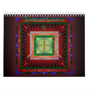 Fractals and Geometrics Custom Printed Calendar