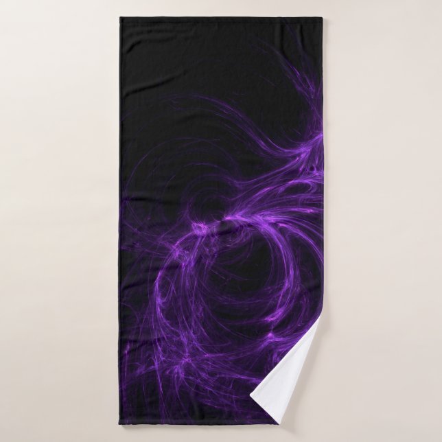 Fractals background gradient spiral bath towel (Bath Towel)