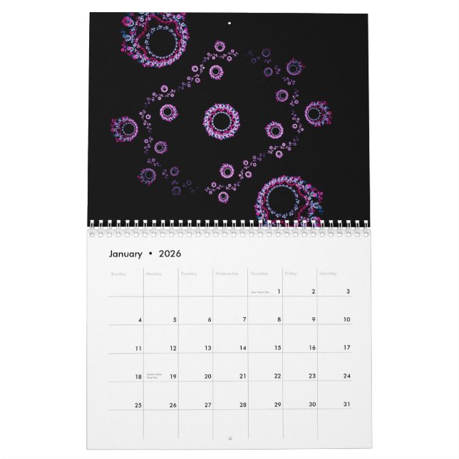 Fractals for 2015 v2 calendar (Jan 2026)