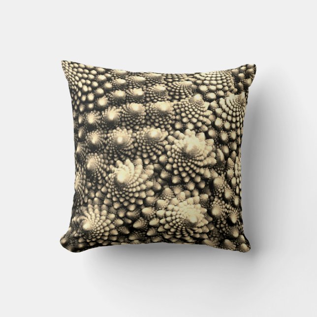Fractals in Vegetable Aisle, Romanesco Broccoli Cushion (Front)