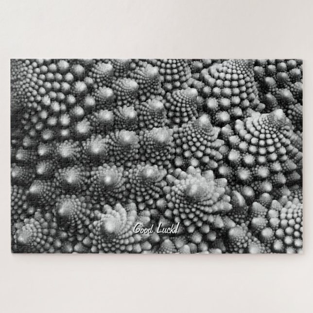 Fractals in Vegetable Aisle, Romanesco Broccoli Jigsaw Puzzle (Horizontal)