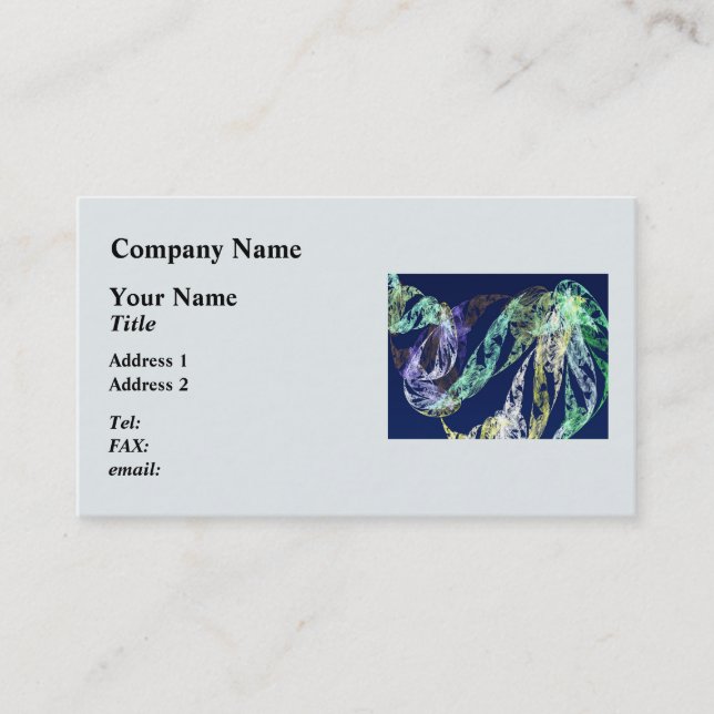 Fractals - Sea Serpent Business Card (Front)