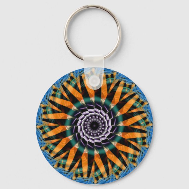 Fractidelic 017 Keychain (Front)