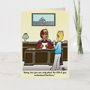 Fractions Foil Greeting Card