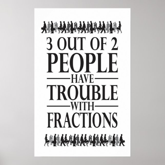 Fractions - Math Poster (Front)