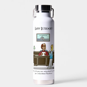 Fractions White Water Bottle