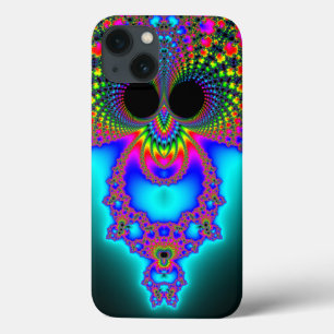 Fractowl Modern Neon Colour Fractal Art iPhone 13 Case