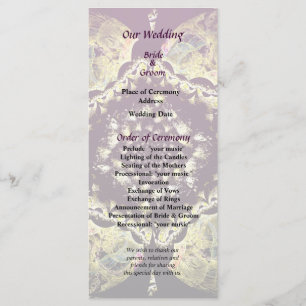 Fractrals - Persian Floral Motif Wedding Program