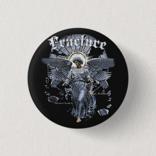 Fracture - Gothic Streetwear Design 3 Cm Round Badge