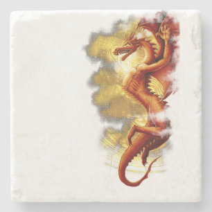 Fracture Sun Dragon Stone Coaster