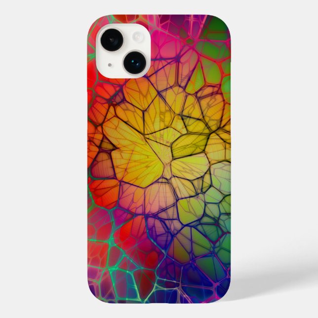Fractured-Colourful Stained Glass Case-Mate iPhone Case (Back)