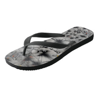 Fractured Florals Thongs