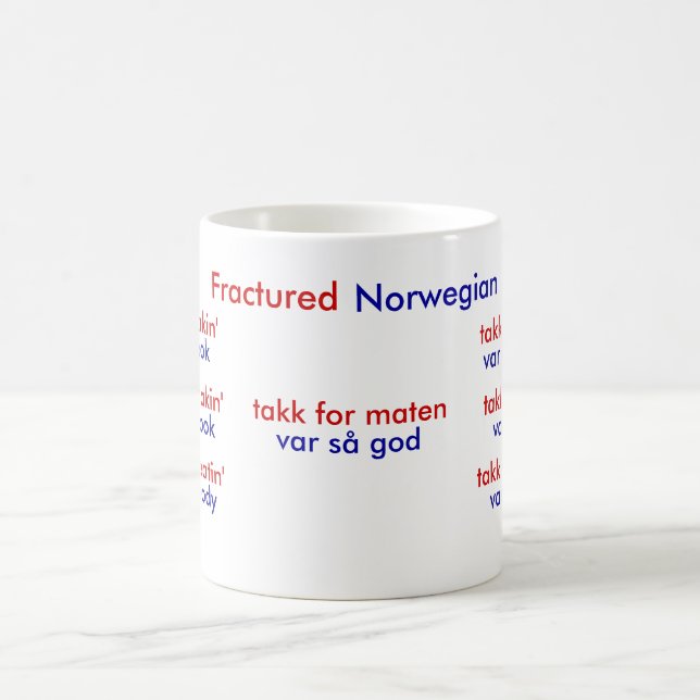 Fractured Norwegian Coffee Mug (Center)