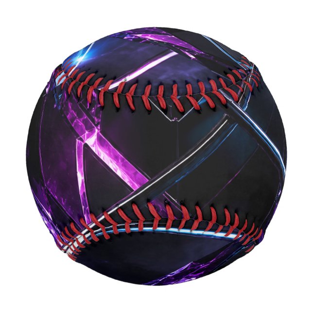 Fractured Portal of Neon Singularity Baseball (Front)