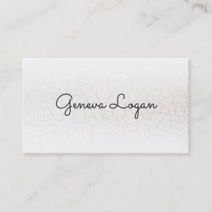 Fractured subtle elegant light minimalist business card
