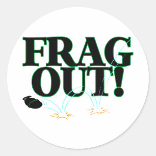 Frag Out Classic Round Sticker