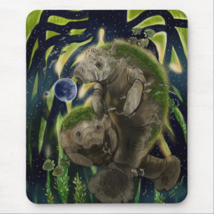 Fragile Balance Manatee Mouse Pad