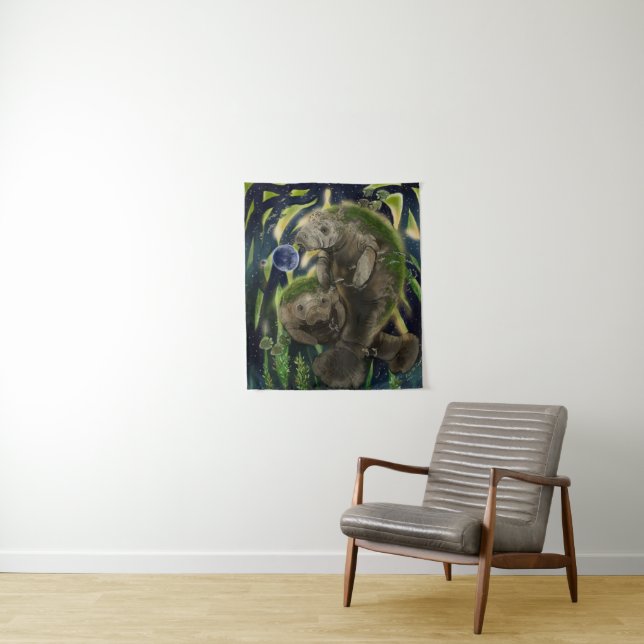 Fragile Balance ManateeTapestry Tapestry (In Situ)