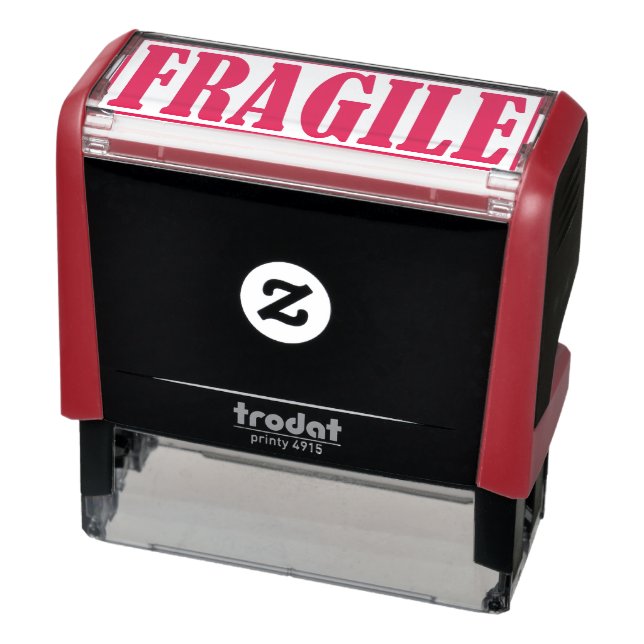 Fragile Business Office Framed Simple Word Self-inking Stamp (Product)