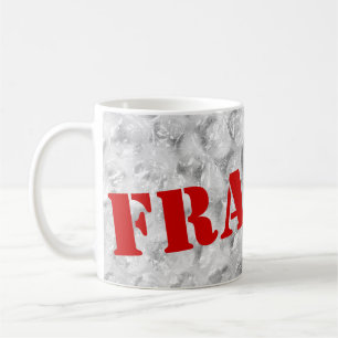 Fragile coffee mug    Bubble wrap design