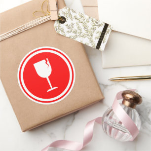 Fragile Glass Stickers for Shipping