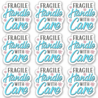 Fragile Handle With Care Business Packaging Label