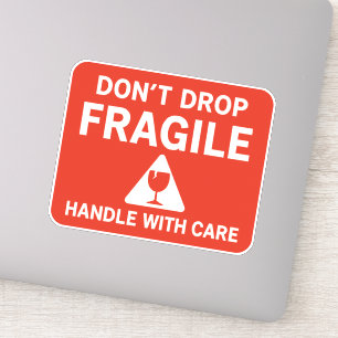 Fragile Handle With Care Shipping Label Design