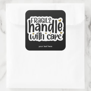 Fragile handle with care sticker