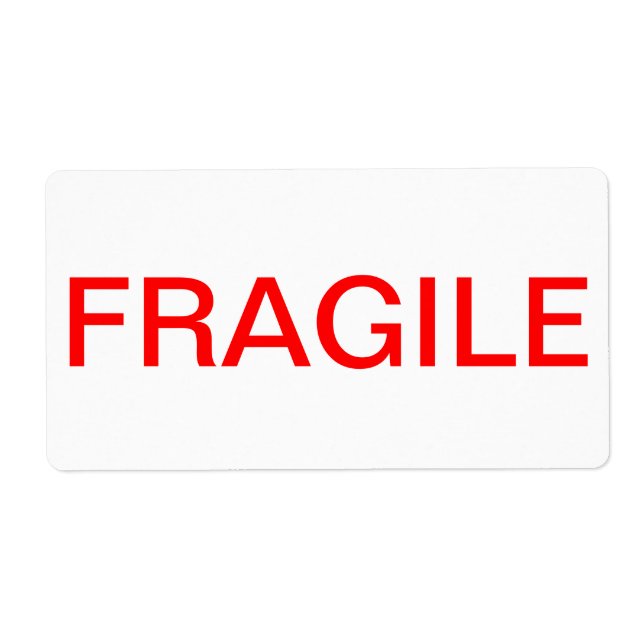 FRAGILE LABEL (Front)