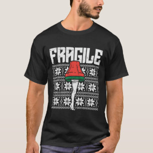 Fragile Leg Lamp Ugly Christmas Sweater Funny Xmas