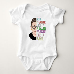 Fragile Like a Bomb RBG Baby Bodysuit