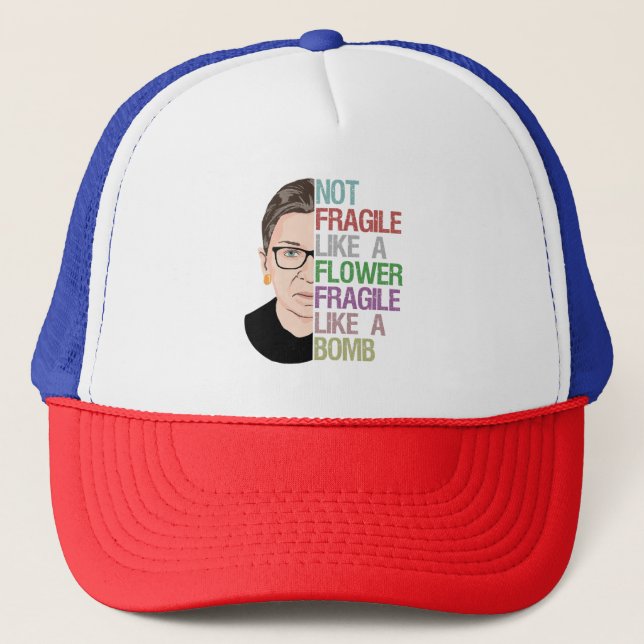Fragile Like a Bomb RBG Trucker Hat (Front)