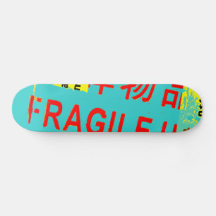 FRAGILE Markings - Torn Peeled Package Skateboard