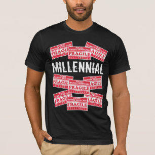 Fragile Millennial Labels, Please Handle With Care T-Shirt
