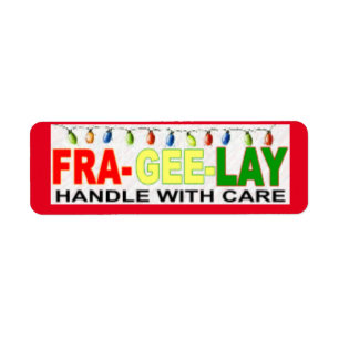 Fragile Return Address Label